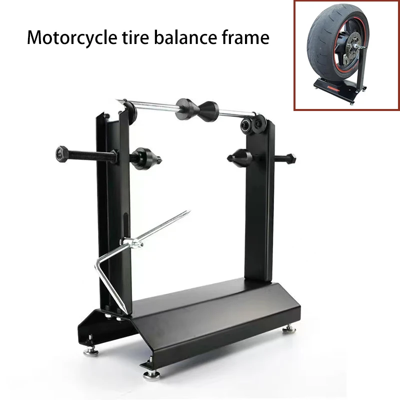 Motorcycle Tire Balance Frame Tire Corrector Auto Tire Repair Tool Manual Simple Balancing Machine Maintenance Tool