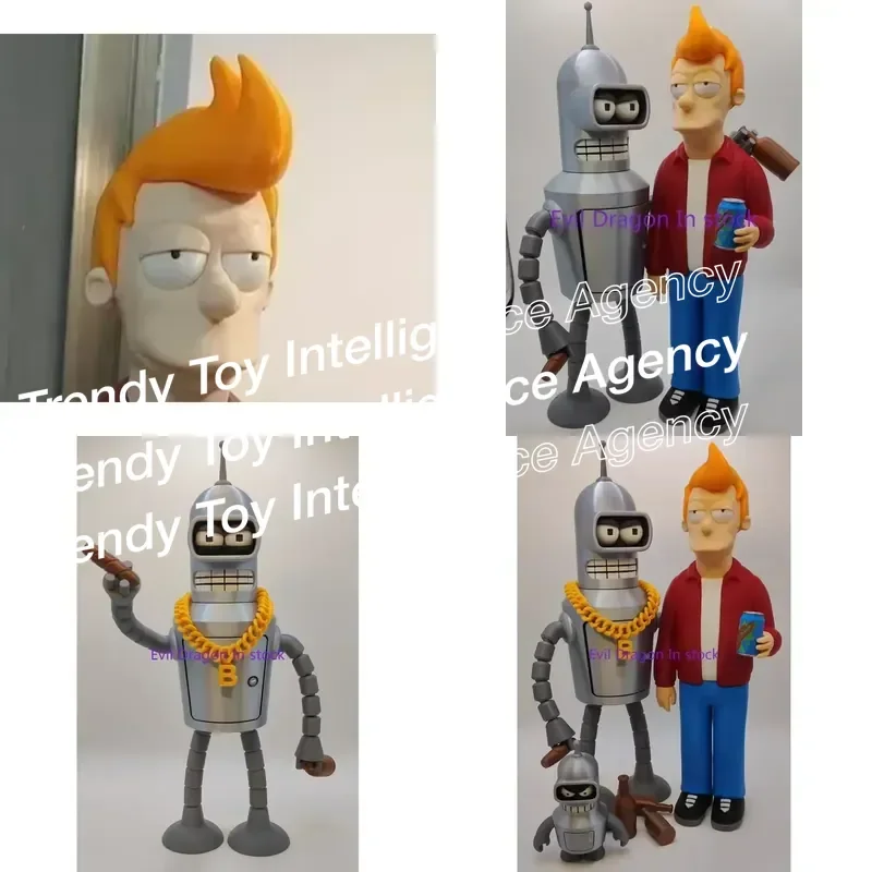 Figuras de Acción de los Personajes de Futurama, Fry y Bender, en Stock, Modelo de Juguete Coleccionable
