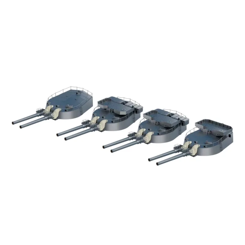 BUNKER 1/350 IJN Haruna 356mm Main G un Turrets (1944.10) 3D Print Upgrade Kit