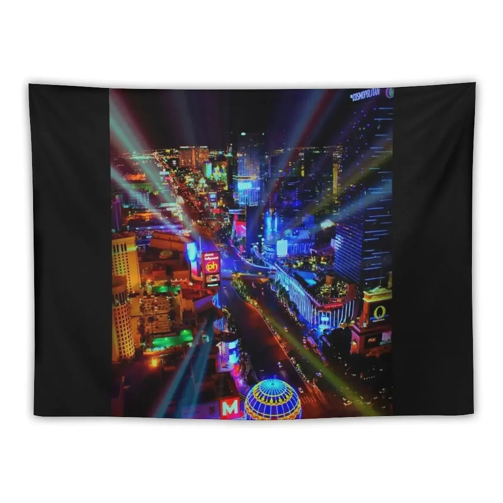 Las Vegas Strip Tapestry On The Wall Korean Room Decor Wall Decor Hanging Tapestry