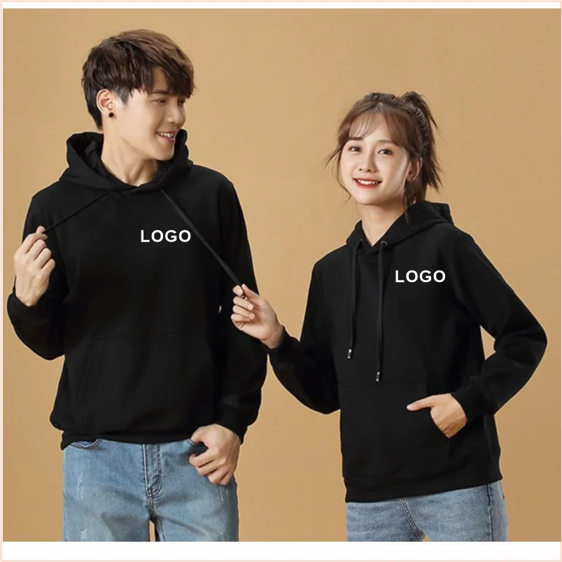 100% Cotton Hoodie Fashion Men's Pullover Hoodies And Sweatshirts Logo Customized Print Embroidery Casual Hooded Shirt