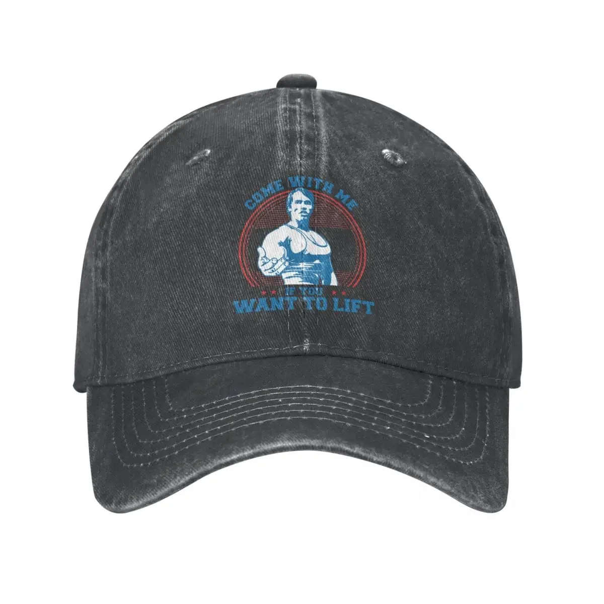 

Come With Me If You Want To Lift Summer Baseball Caps Denim Muscle Snapback Hat for Adjustable Hats Cap for Men Women