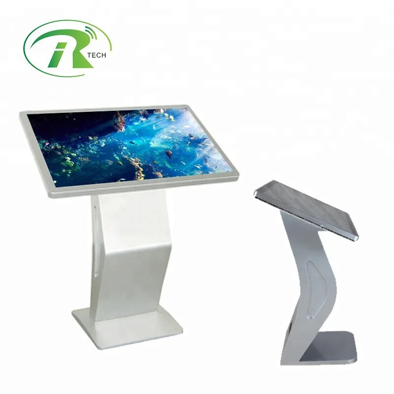 Hot selling shopping mall touch screen 43 inch horizontal floor stand lcd information interactive touch kiosk with factory price