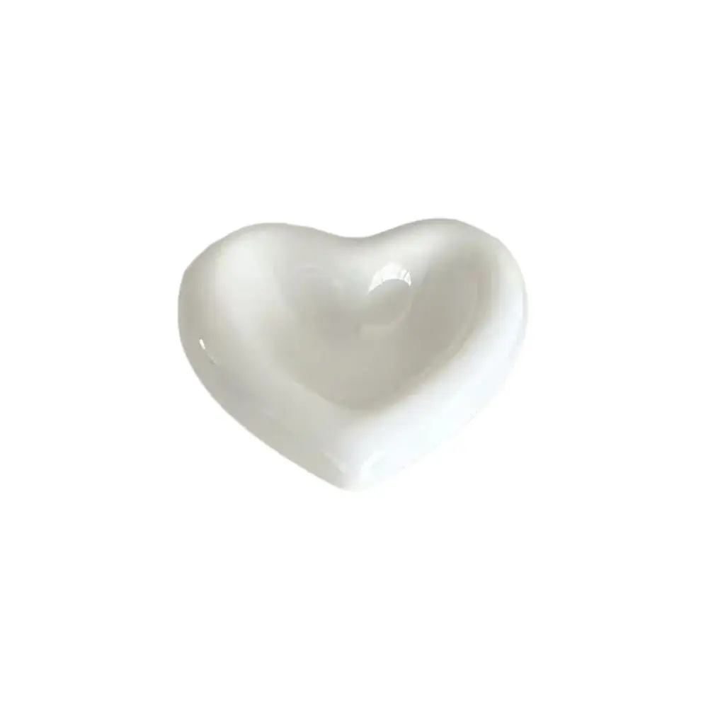 New Nordic Flavor Ceramic Sauce Bowl Heart Flowers Shaped Mini Seasoning Small Dish Snack Dip Home Use