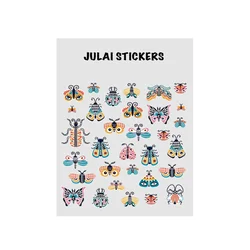 Foiled Decorative stickers EYES ON WINGS diy Scrapbooking journal Collage Phone Diary Album Happy Gift Decoration