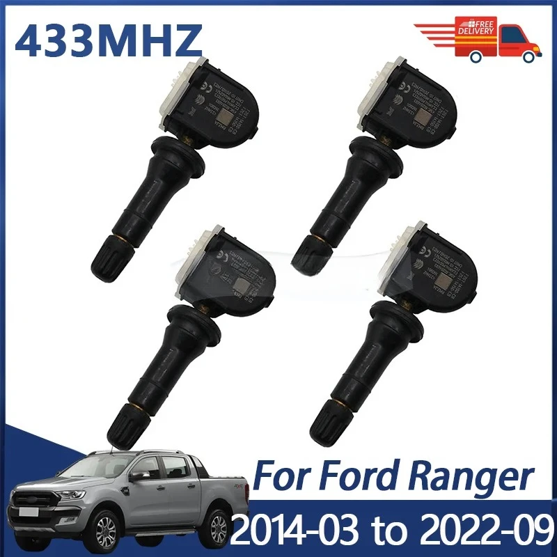 

1/4PCS Tire Pressure Sensor For Ford Ranger 2014-2022 TPMS Sensor F2GT-1A180-CB F2GT1A150CB 433MHZ