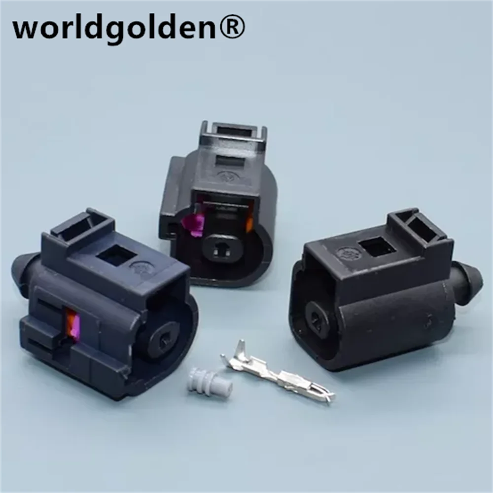 worldgolden 1set  Engine Oil Pressure Switch horn plug waterproof connector 1J0 973 701  1J0973701 for audi for vw