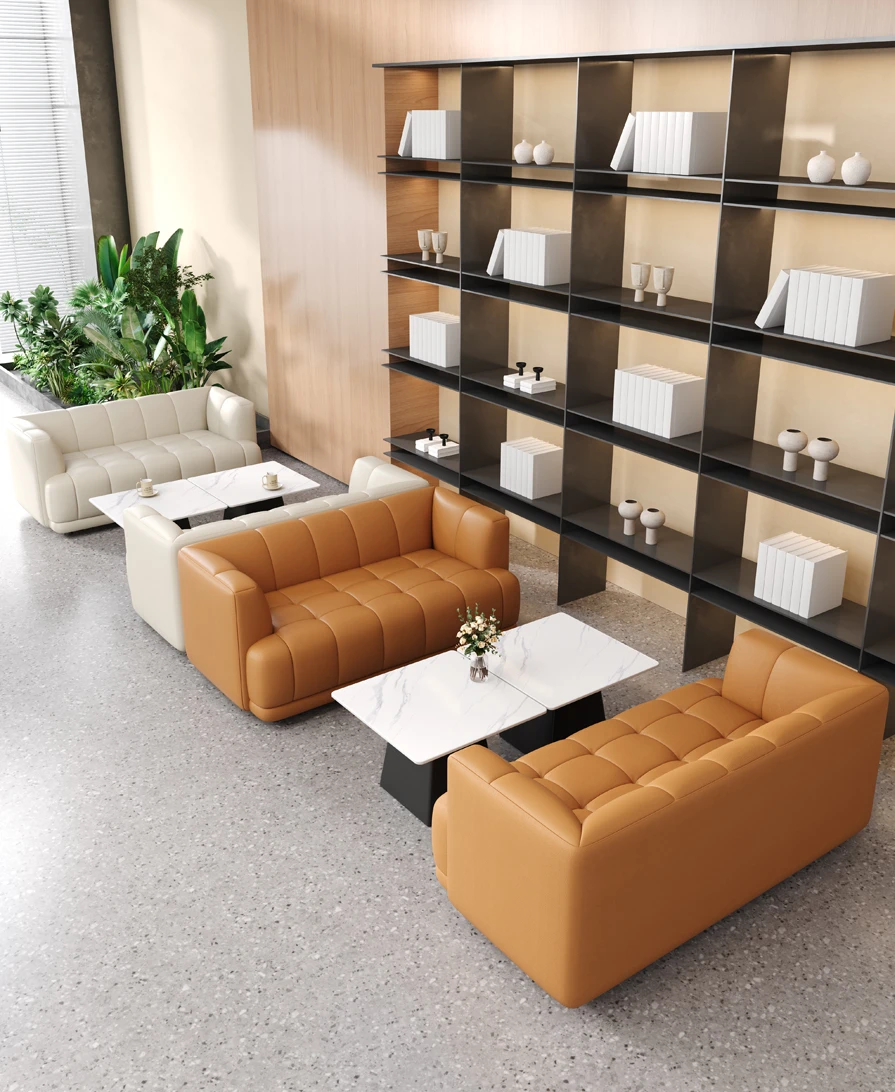 Negotiate sofa, hotel lobby, living area, sofa chair training institution, rest area, table and chair combination