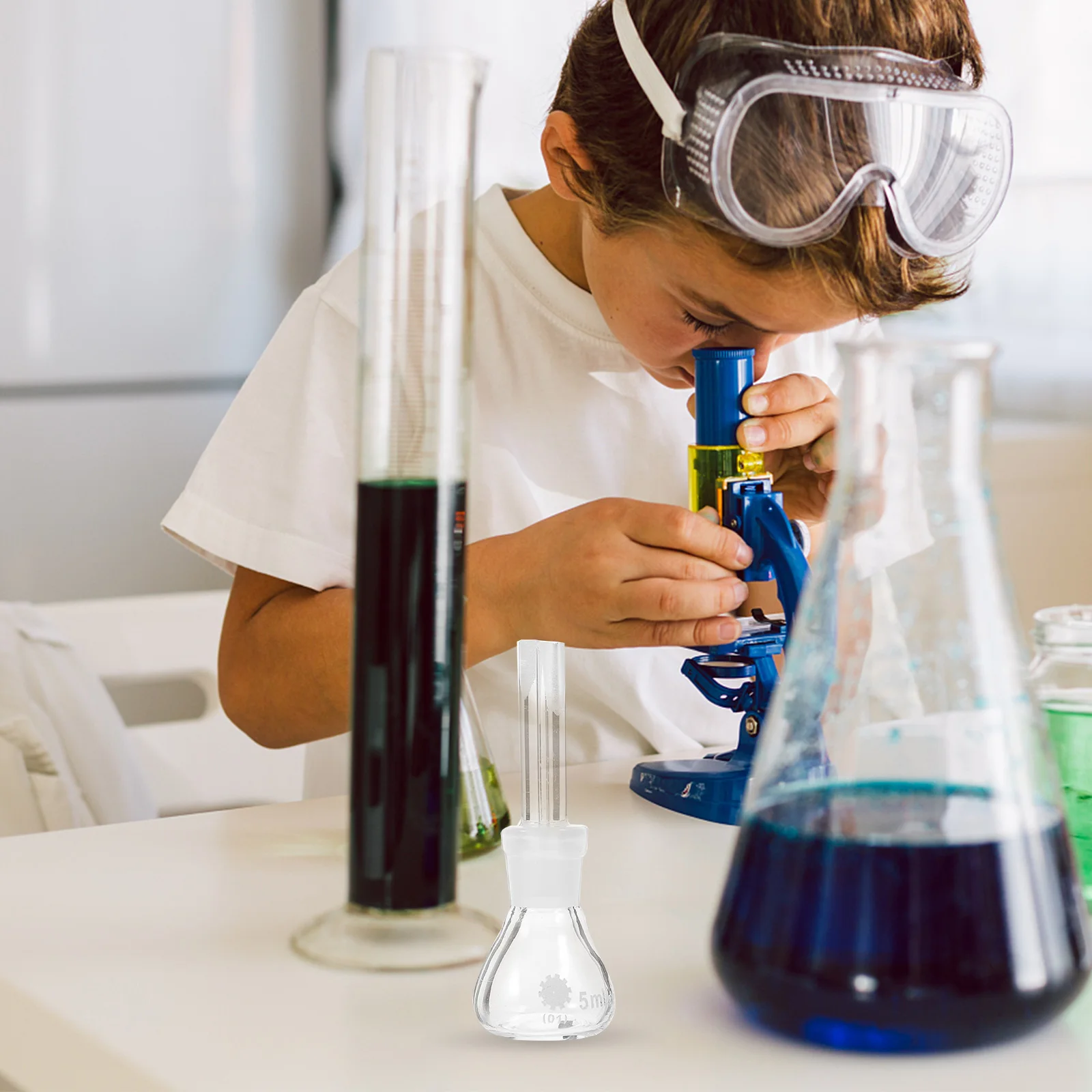 Glass Pycnometer Gravity Bottle 5Ml Corrosion Resistant High Temperature Resistant Lab Glassware Density Measurement Liquid