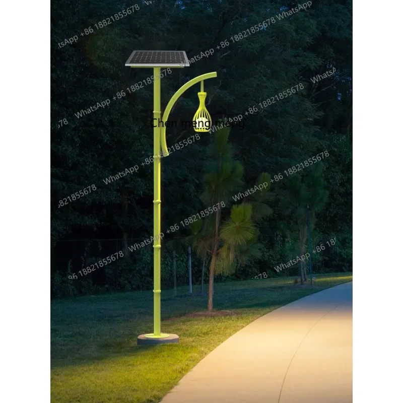 Outdoor B & B Garden Lights Solar Simulation Bamboo High Pole Lights Scenic Area Lighting Garden Landscape Lights