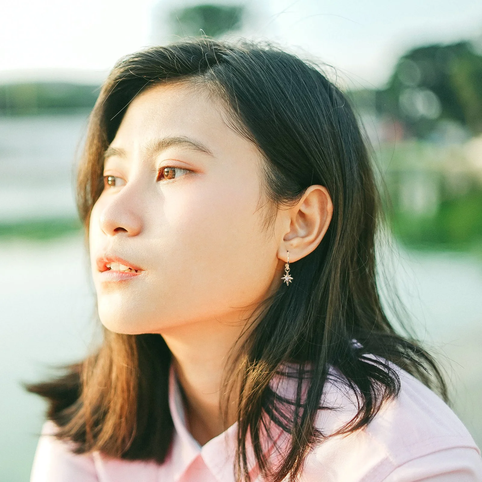 1 مجموعة متعددة حفرة ستار عين الشر طقم من الحلقان كليب على غير ثقب الأذن العظام الكفة الشرير أقراط للنساء حفل زفاف هدية