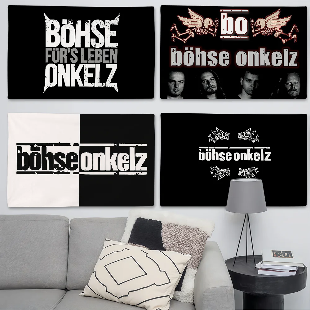 B-Bohse O-Onkelz Rock Flag Suitable For Birthday Parties Liv