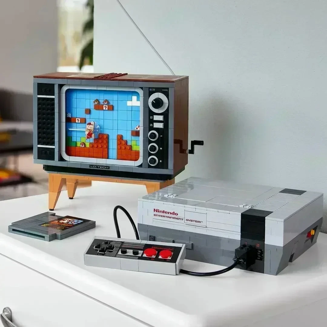 2651 قطعة أفكار سوبر NES تلفزيون لعبة وحدة التحكم نموذج Moc وحدات اللبنات الطوب عمل أرقام ألعاب أطفال تعليمية 71374