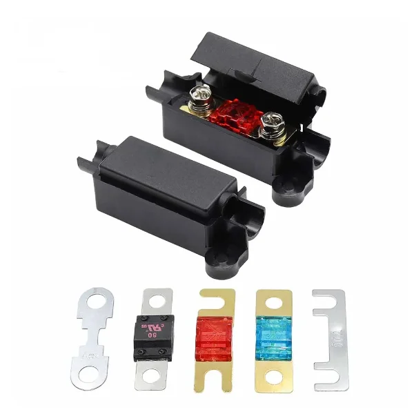 ANS Car Truck Fuses Flatbed 32V Fork Bolt Battery Fuse Conversion Bracket 30A-200A Fuse Block