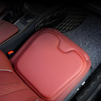 Car Seat Cushion All-season Universal Napa Leather Driver's Front Seat Protector Cover One-piece Summer Breathable Backseat Mat