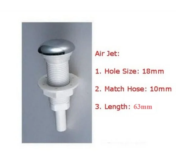 

Ванна air насадка на воздуходувку Ванна spa Air bubble jet с хромированным покрытием