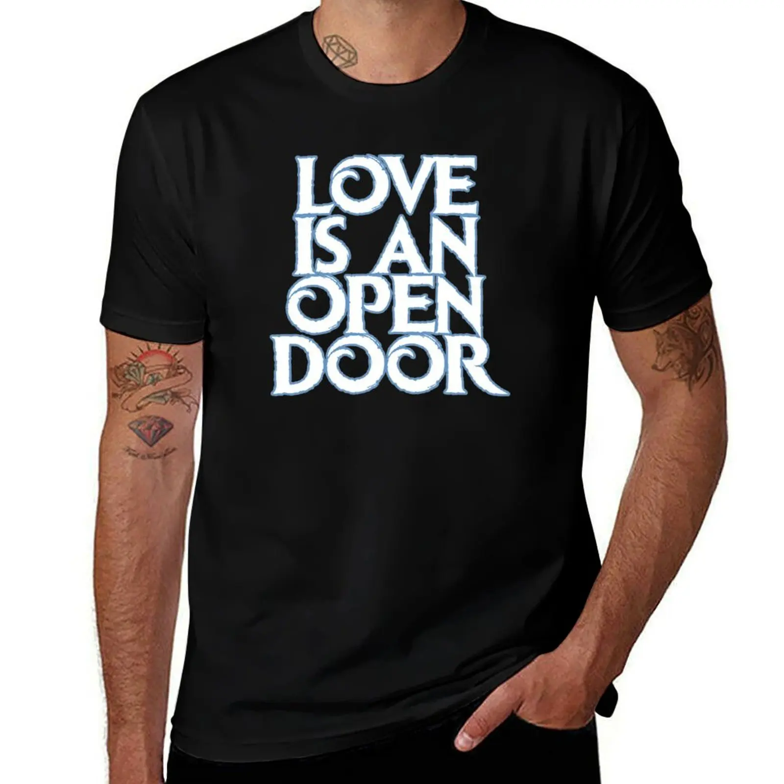

man shirts man an is shirts man T-Shirt Love cotton Open t t Door graphic shirt t cotton