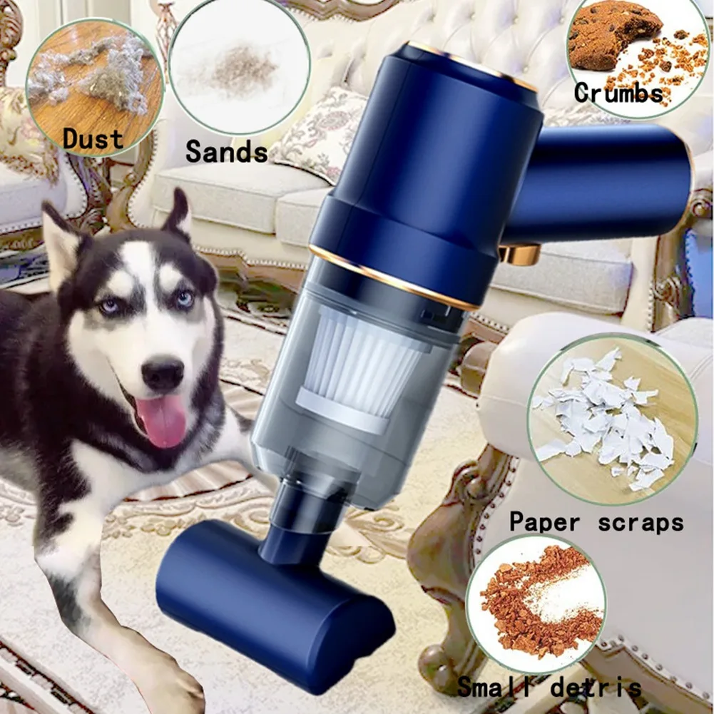 Handheld Vacuum Cleaner for Car and Home Wireless Portable Dry Wet Mini Vacuum Cleaner Dust Sand Cleaning MachineN02R