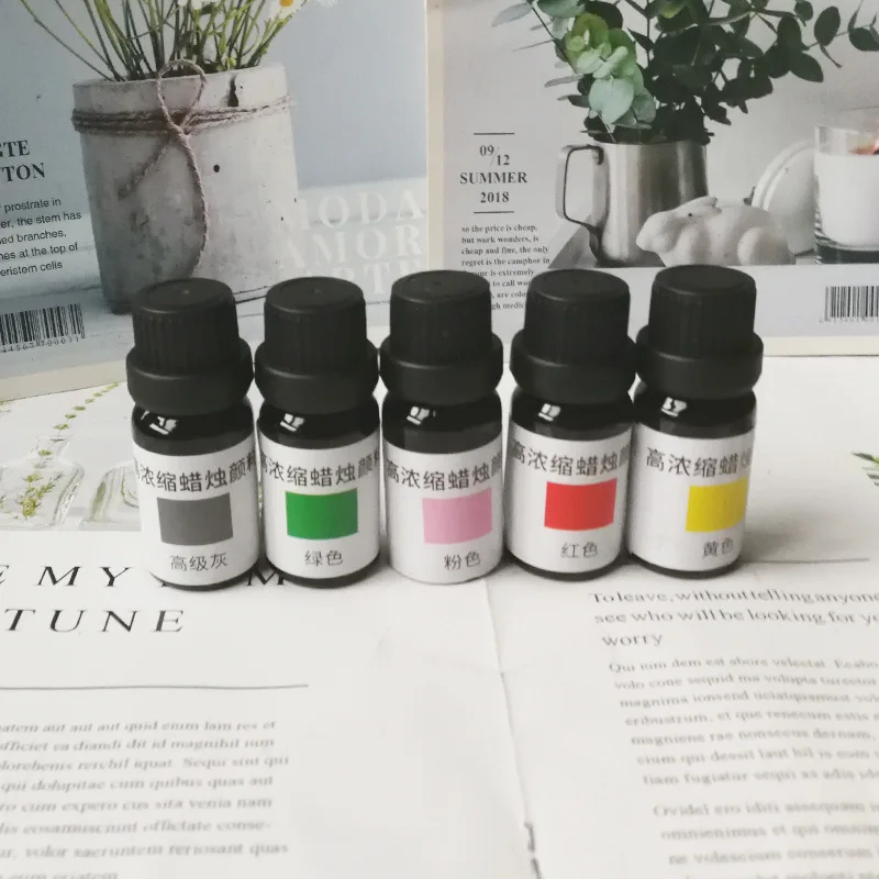10ml High-concentration Dye Liquid Candle Special Pigment Diy Material Scented Candle Coloring Pigment Candle Making Supplies