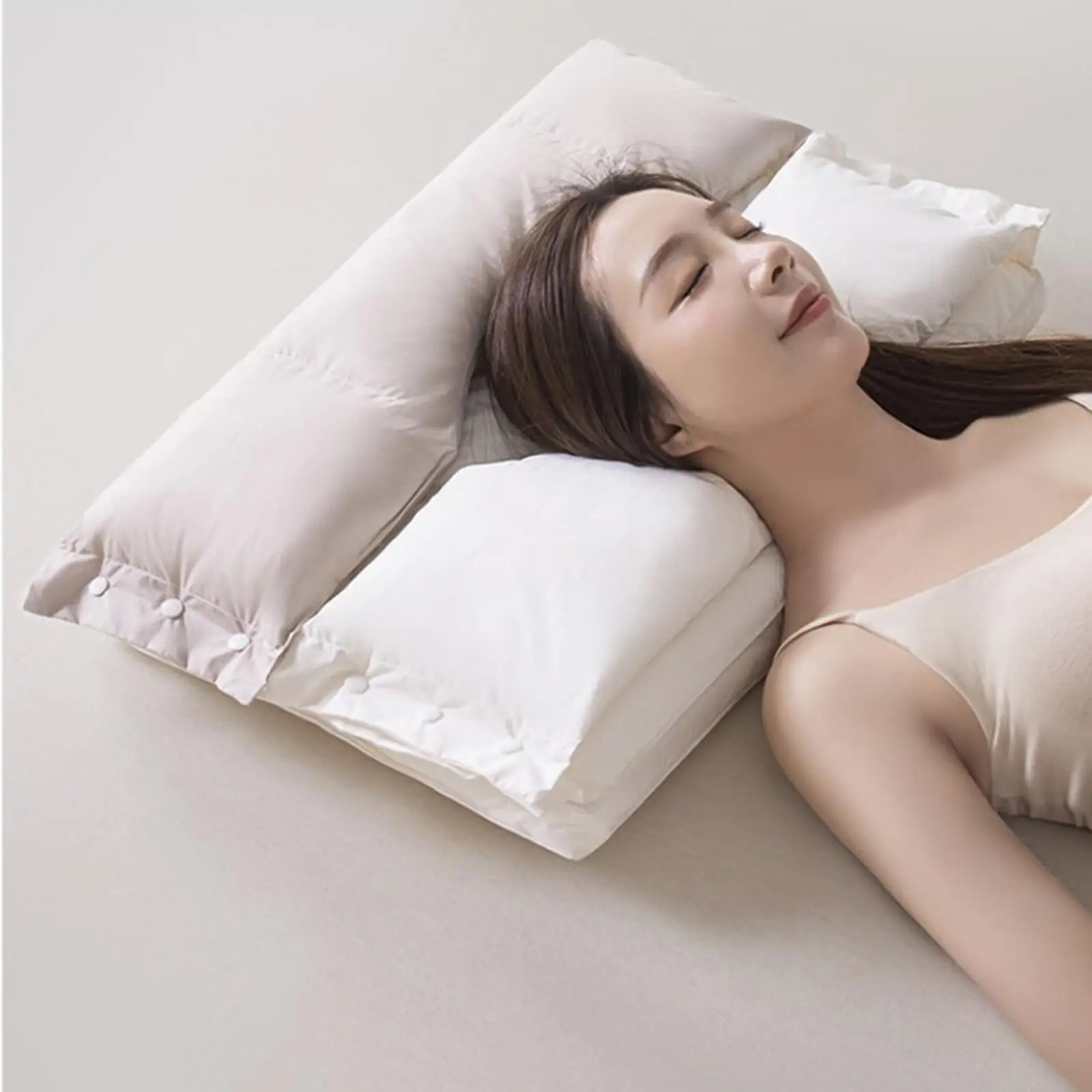 Cervical Pillow Soft Comfortable Sleeping Pillow for Hotel Home Sleepers