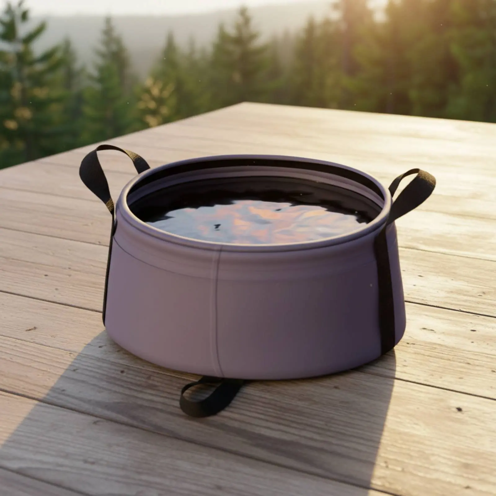

Folding Water Basin Foldable Foldable Foot Bath Portable Wash Basin Large Capacity Outdoor Gear Long-Lasting for Campers, Hiking