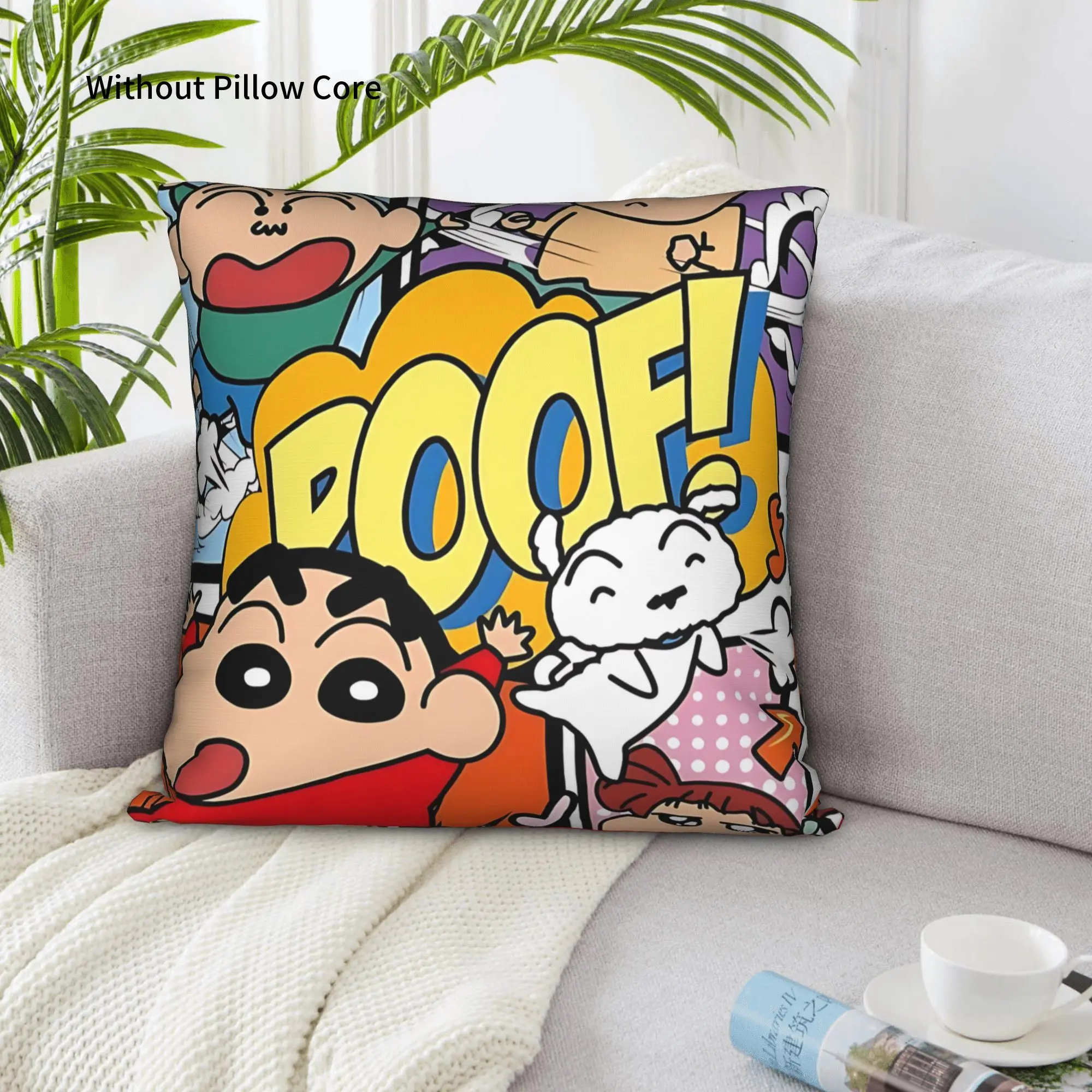 1PC Crayon S Shin chan Pillow Case Double-Sided Printing  Sofa Cushion Bedroom Bedside Pillow