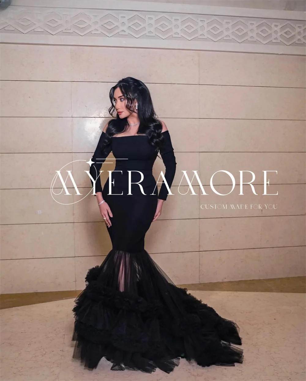 

Elegant Mermaid Evening Gowns for Women 2025 Sexy Strapless Mesh Long Prom Dresses Formal Party Dress Bridesmaid Dress Customize