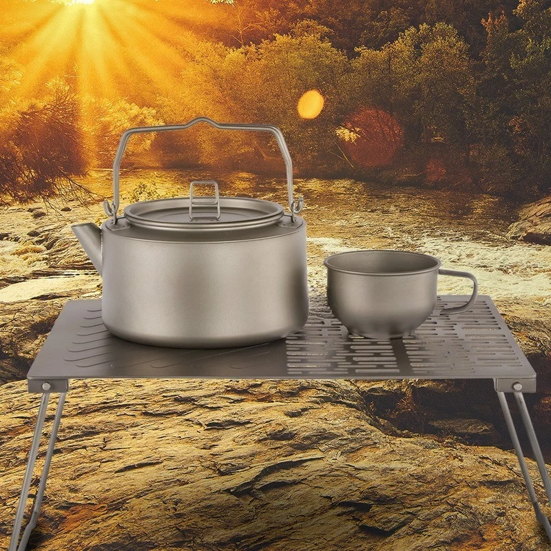 cup Portable Titanium Cup  Set Combination 2-piece