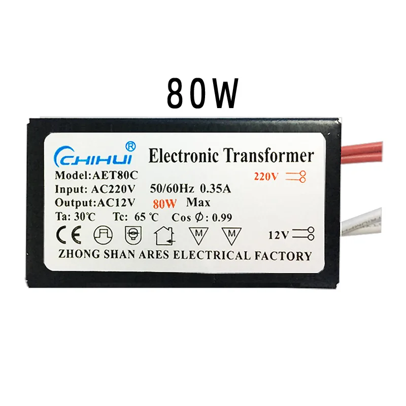 AC 220V To AC 12V LED driver 20W 40W 160W 180W 250W Electronic Transformer Power Supply MR16 G4 LED Light BeadLamp Bulb Halogen