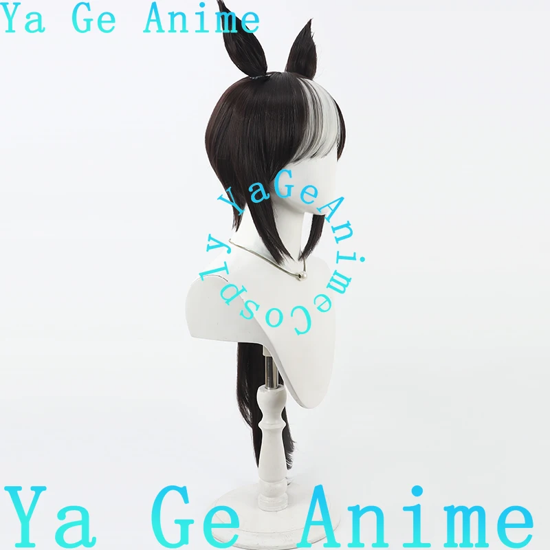 يا جي تأثيري WigUma Musume Kitapy بركان شعر مستعار تأثيري مع آذان وذيل سباق الخيل فتاة لعبة عرض الواقع شعر مستعار شخصية #3