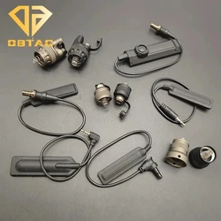 Tactical M300 M600 PLHV2 Flashlight Switch Cover SF DC 2.5MM 3.5MM Plug Dual Function Pressure Switch For Weapons Light Adapter