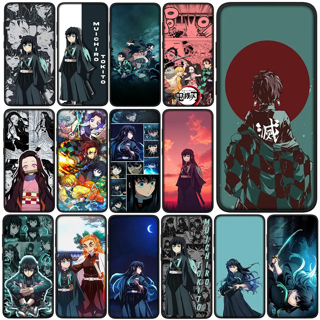 Demons Muichiro Tokito Slayer Tanjiro Nezuko Cover for Samsung Galaxy S24 S23 Fe Ultra Plus A55 A35 A24 A25 A15 A05 A06 A16 Case