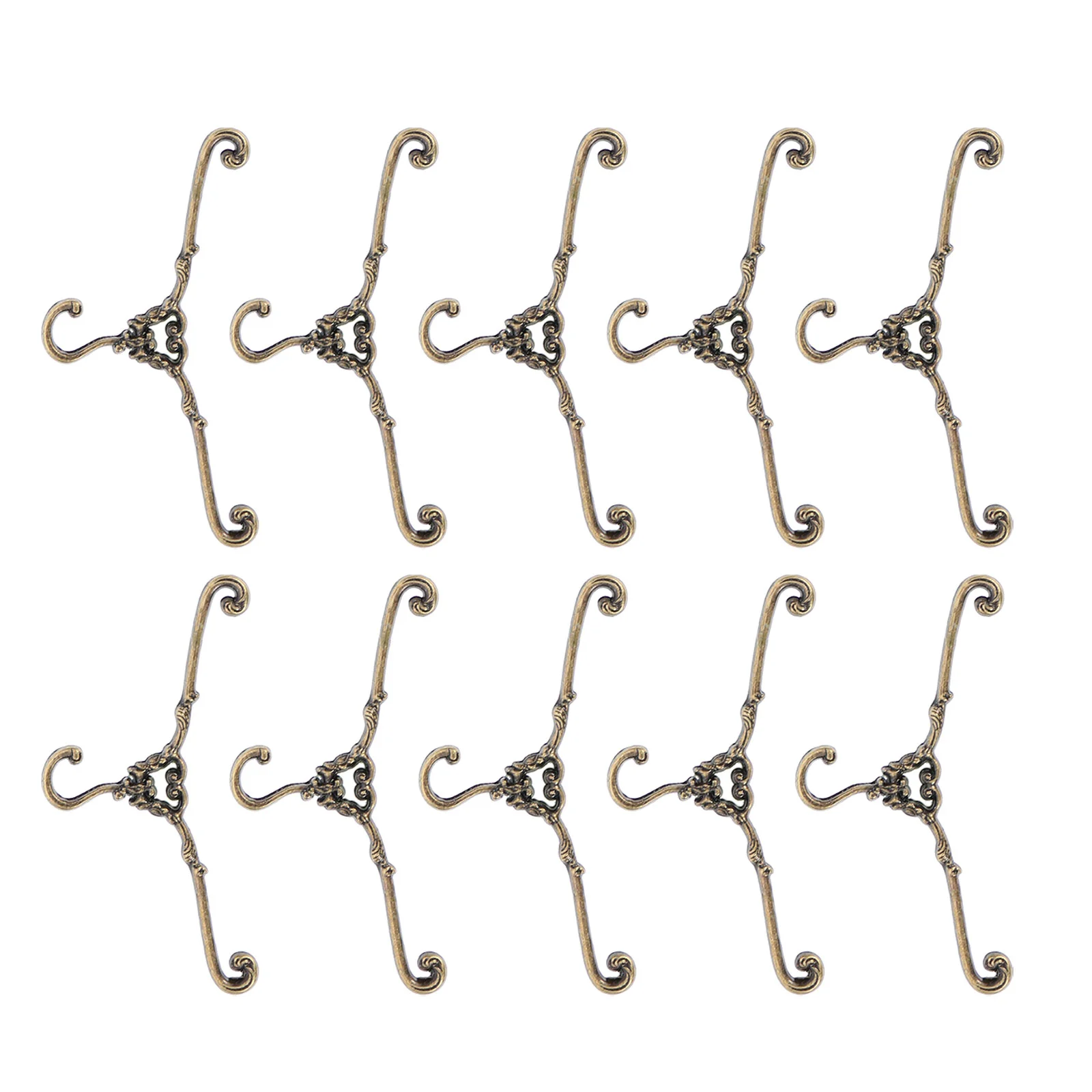 10 Pcs Clothes Hanging Rack Mini Hanger Coat Hangers Tiny House Kit Furniture