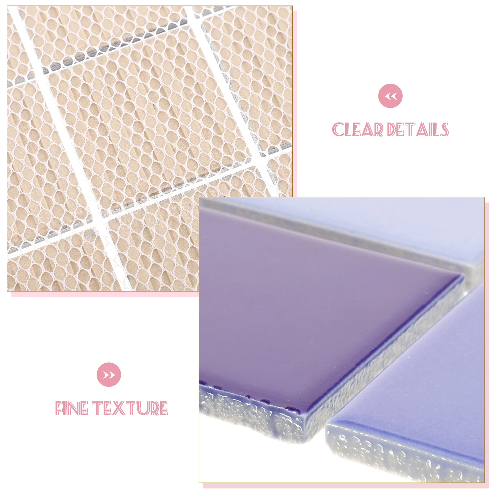 

36 Pcs Mosaic Tiles Swimming Pools Back Splash for Kitchens Blue Backsplash Wall