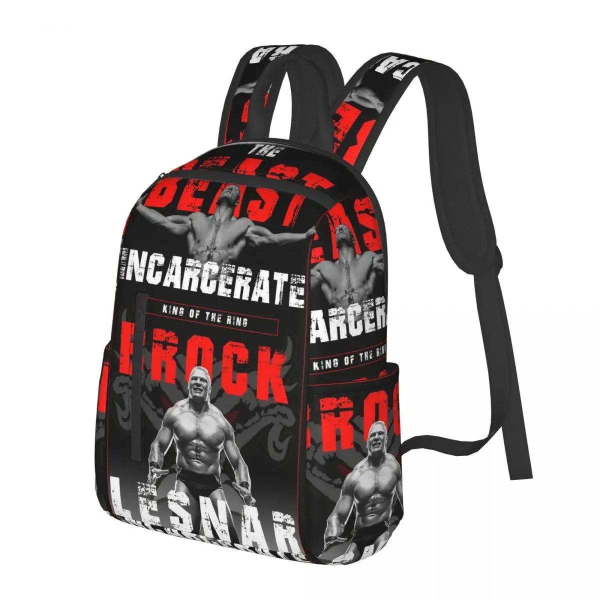 

Wwe Professional Wrestler Brock Lesnar Student Backpack School Bag Travel Daypack for Boys Girls Fashion Bookbag Shoulder Bags