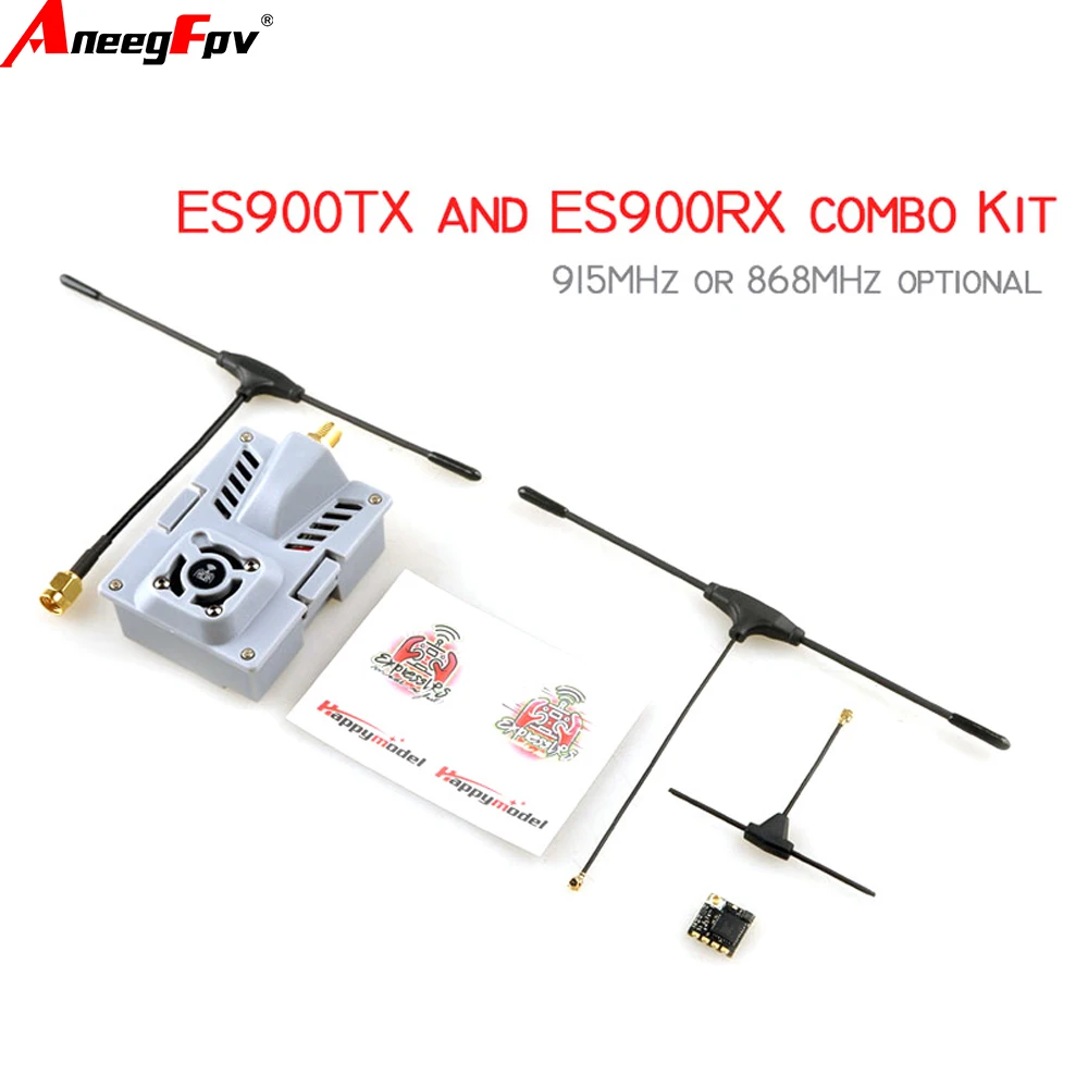 

Happymodel ELRS Micro ES900RX(Receiver) ES900TX(Module）Combo Kit 915MHz ExpressLRS Firmware For RC FPV Long Range Racing Dron