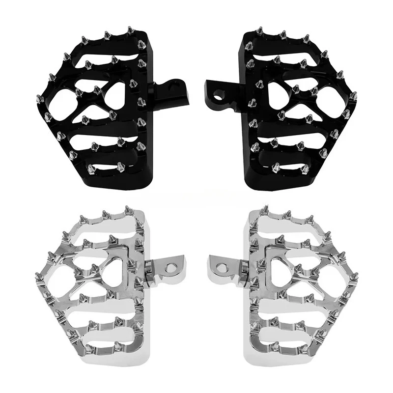 Aluminum Motorcycle Rear Footrest Foot Pegs, New Anti-slip Foot Stud Modification Fittings, Fashion Decorative Accessories