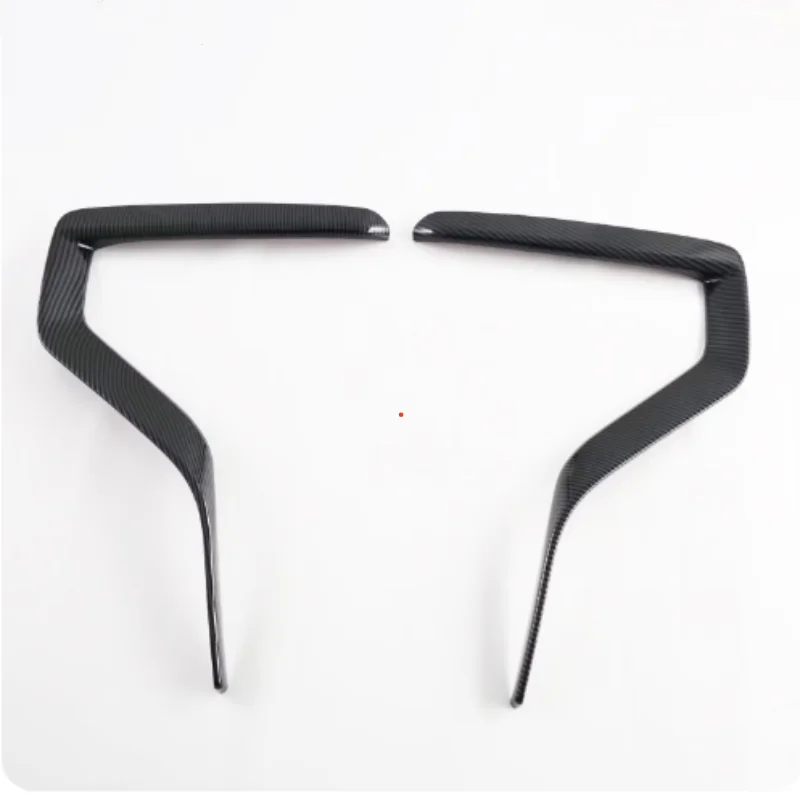 Car Front Blade Cover Trim For Toyota Innova  2023 2024 Carbon Fog Light Lamp Eyebrow Trim Accessories