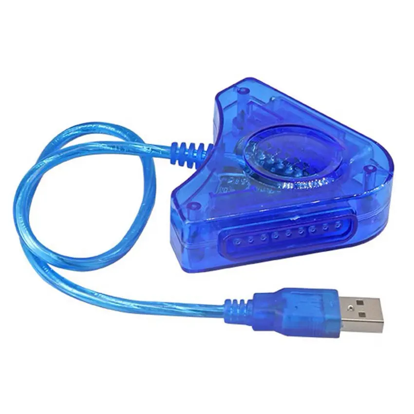 

1 Pcs USB Dual Player Converter Adapter Cable For Dual 2 For PS2 USB Game Controller