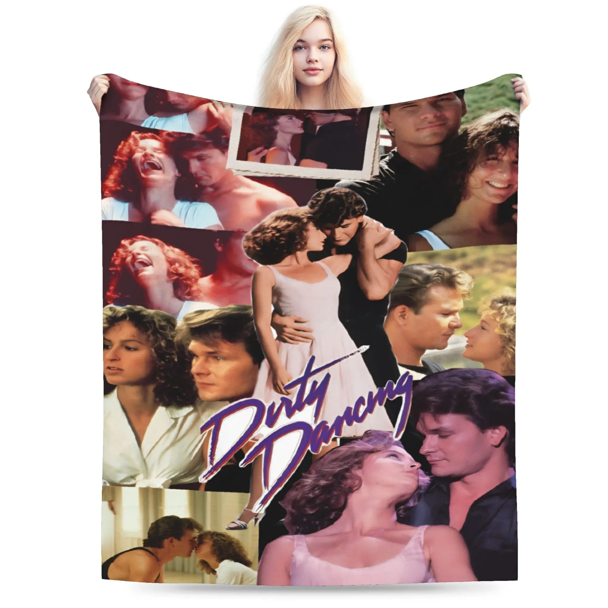 Dirty Dancing Blanket Multi-size Soft Fuzzy Plush  Throw Blankets for Couch Sofa and Bed