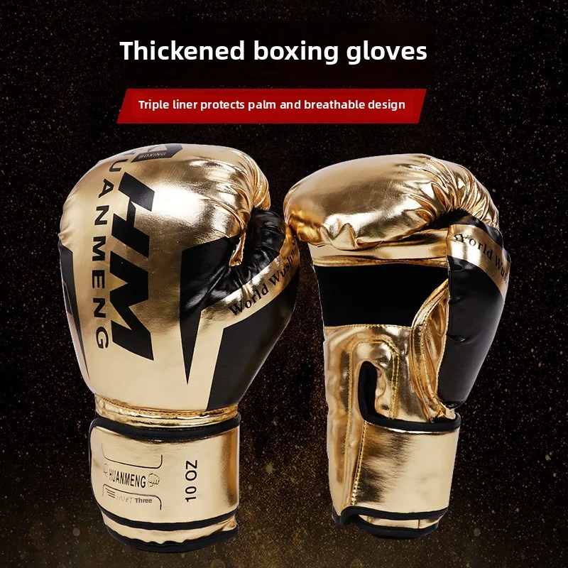 

In Stock Adult Boxing Muay Thai Sanda Tear-ResistantPUBoxing Gloves Combat Matches
