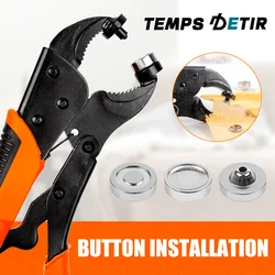 Adjustable Duty Snap Fastener Tool,for Boat Cover Replacing Metal Snaps,Repairing Boat Covers/Canvas,Button Installation Kit