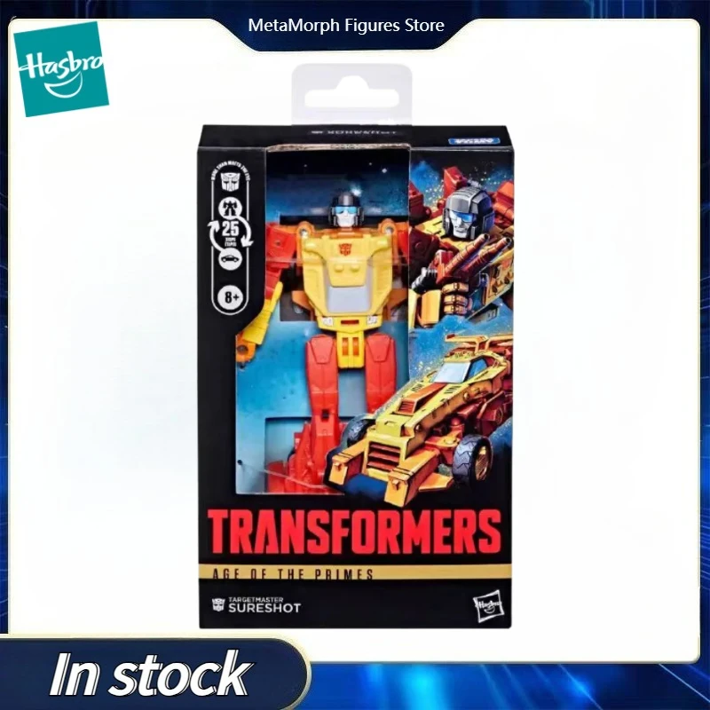

Оригинальная игрушка-трансформер Hasbro AGE OF THE PRIMES TARGETMASTER SURESHOT, коллекционная фигурка класса «Делюкс», модель игрушки
