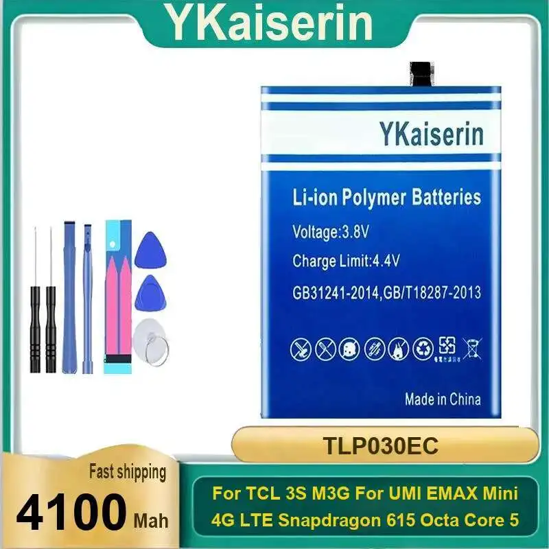 

Mobile Phone Battery TLP030EC 4100Mah For Tcl 3S M3G Umi Emax Mini 4G Lte Snapdragon 615 Octa Core 5.0" Fhd 1920X