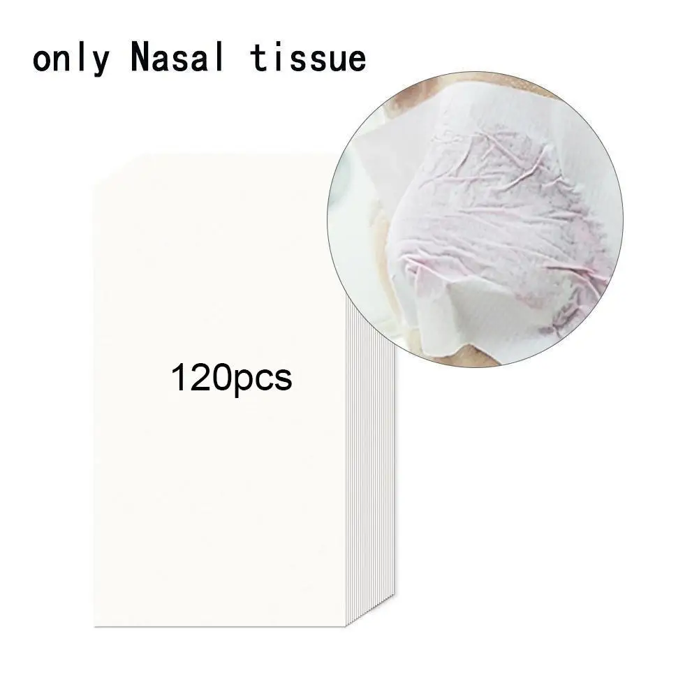 120pcs Blackhead Removal Papers Plant Pore Strips Nose Acne Cleansing Black Dots Peel Off Mud Mask Treatments Skin Care