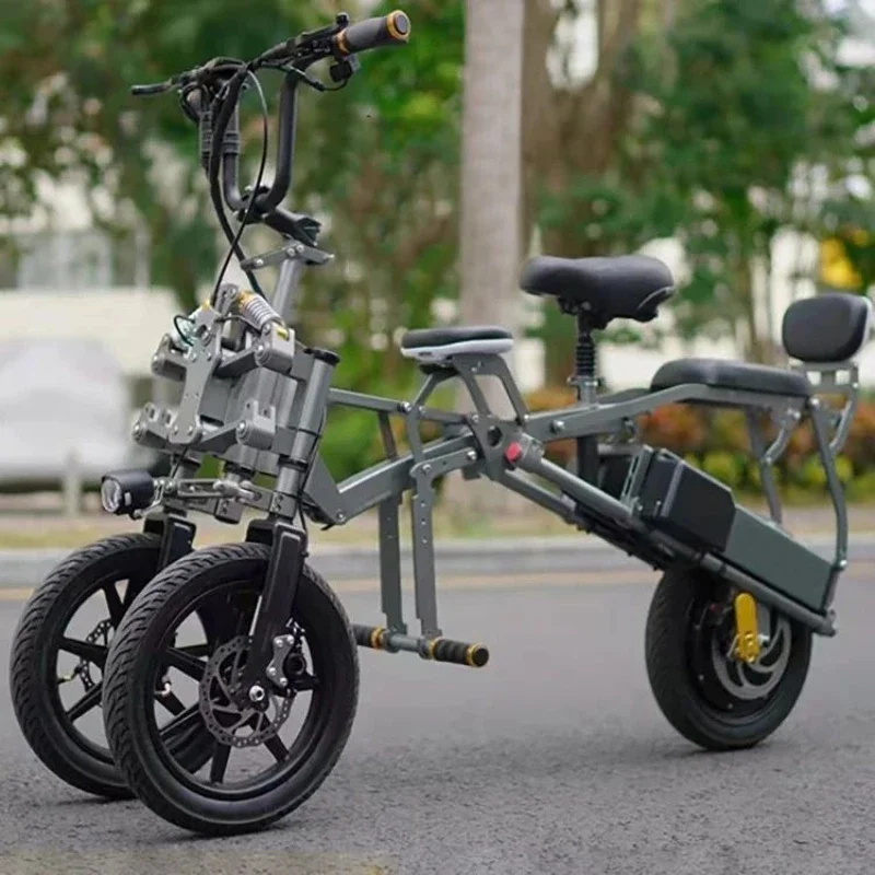 

Jianxing inverted three-wheeled tumbler electric vehicle parent-child scooter, folding portable electric vehicle