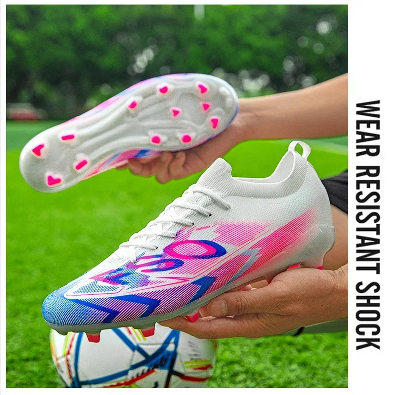 Neue Herren Fußballschuhe FG Ultraleichte Fußballstiefel Outdoor-Trainingsschuhe Fußballspiel Lange Stollen Rutschfeste Stollenschuhe Dropshipping – Detail 3