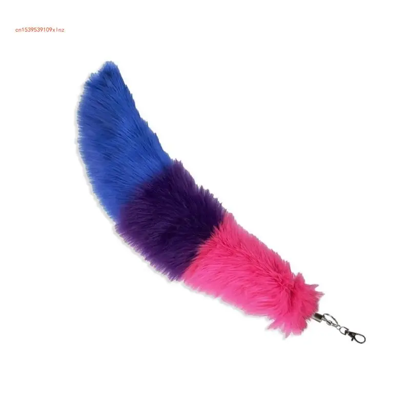 Foxes Tail Keychain Faux Furs Foxes Tail Keyring Soft Furry Bag Hangings Charm Pendant Key Handbag Pendant Accessorise