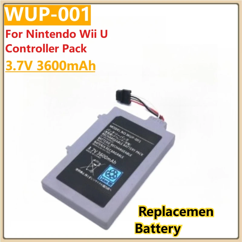 

New Wii U Gamepad Replacemen Battery 3.7V 3600mAh WUP-001 for Nintendo Wii U Controller Pack