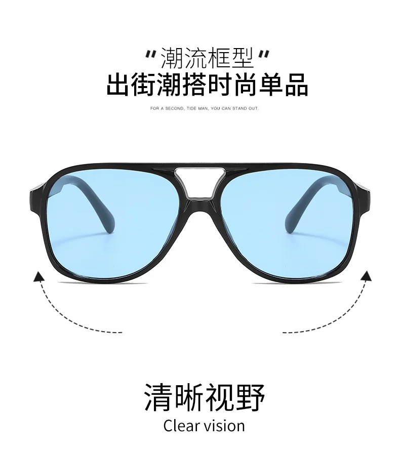Neue PC-Rahmen runde Sonnenbrille Frauen Männer Vintage Marke quadratische Sonnenbrille für männliche Sonnenbrillen weibliche Brillen Anti-Blend-Sonnenbrille – Detail 2